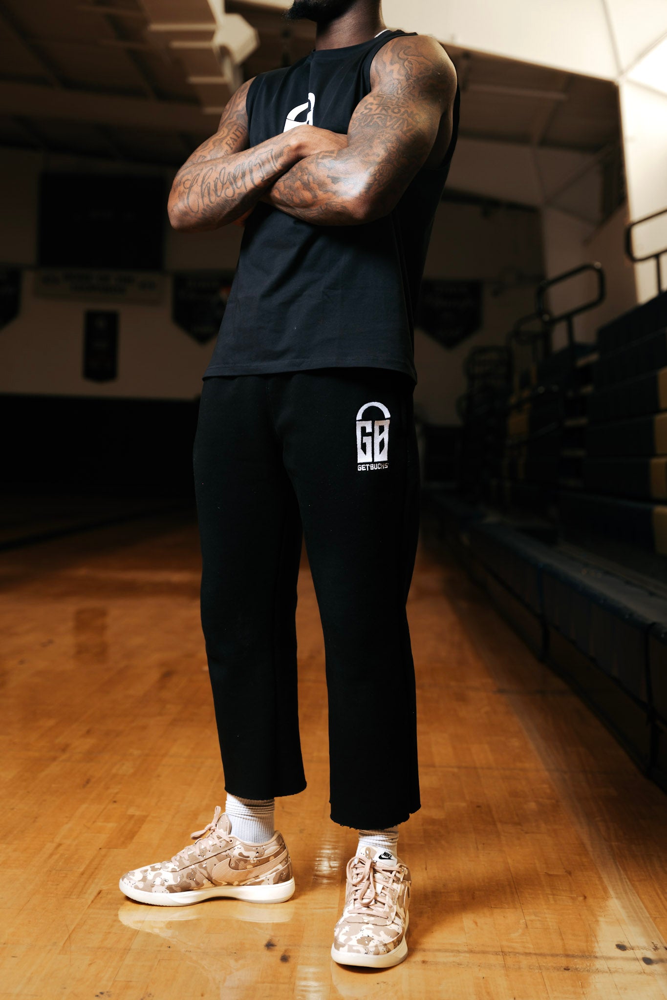 Black GB “Hooper” Sweatpants