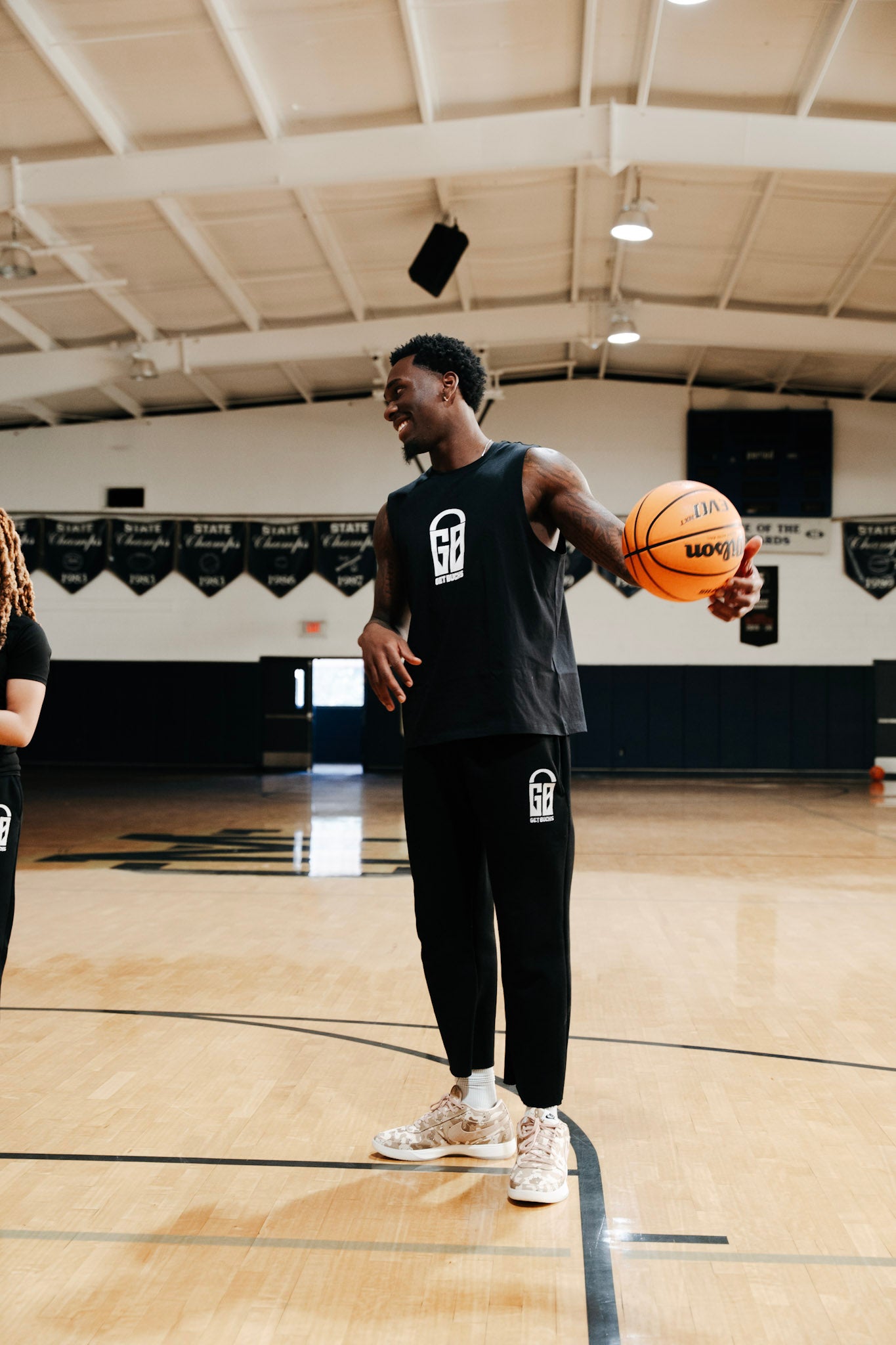Black GB “Hooper” Sweatpants