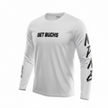 White “NP.NB” Long Sleeve Performance Tee